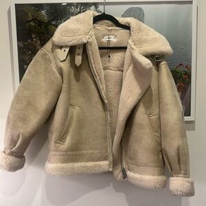 Mango Faux shearling jacket